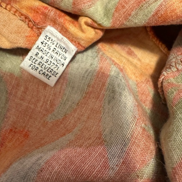 Kaktus Orange and Green Capris with Tropical Print - Picture 11 of 12